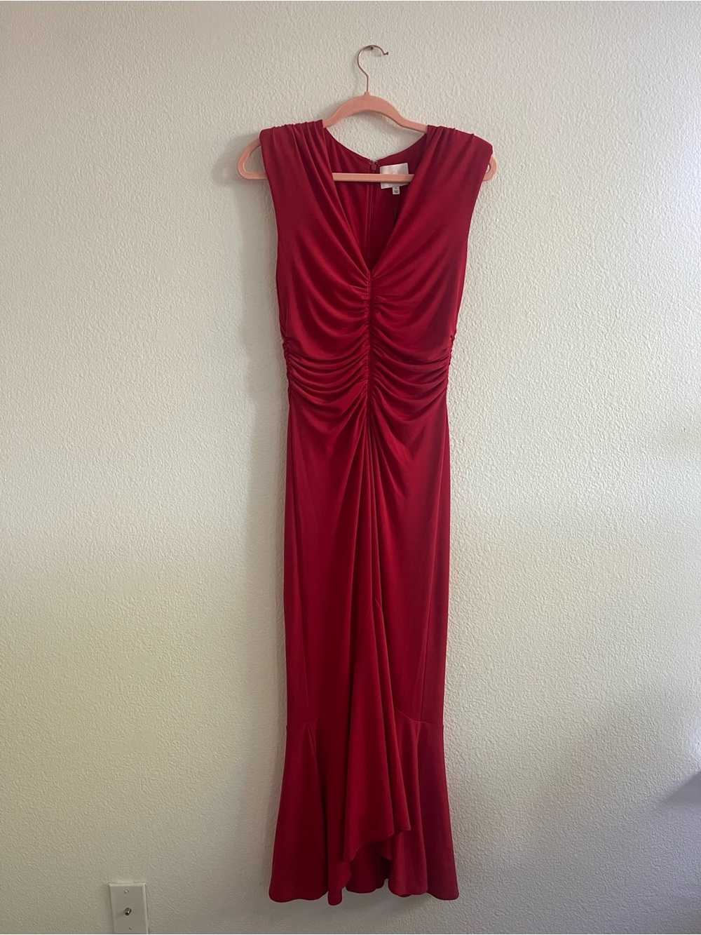 NWT Cinq A Sept Dianne Cap Sleeve Midi Dress In Candy Apple Size 6